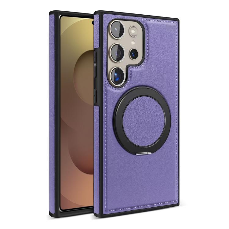 For Samsung Galaxy S25 Ultra 5G Yashi 360 Degree Rotating MagSafe Bracket Phone Case