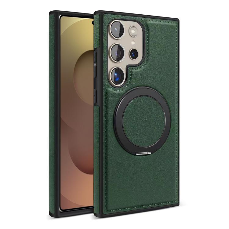 For Samsung Galaxy S25 Ultra 5G Yashi 360 Degree Rotating MagSafe Bracket Phone Case