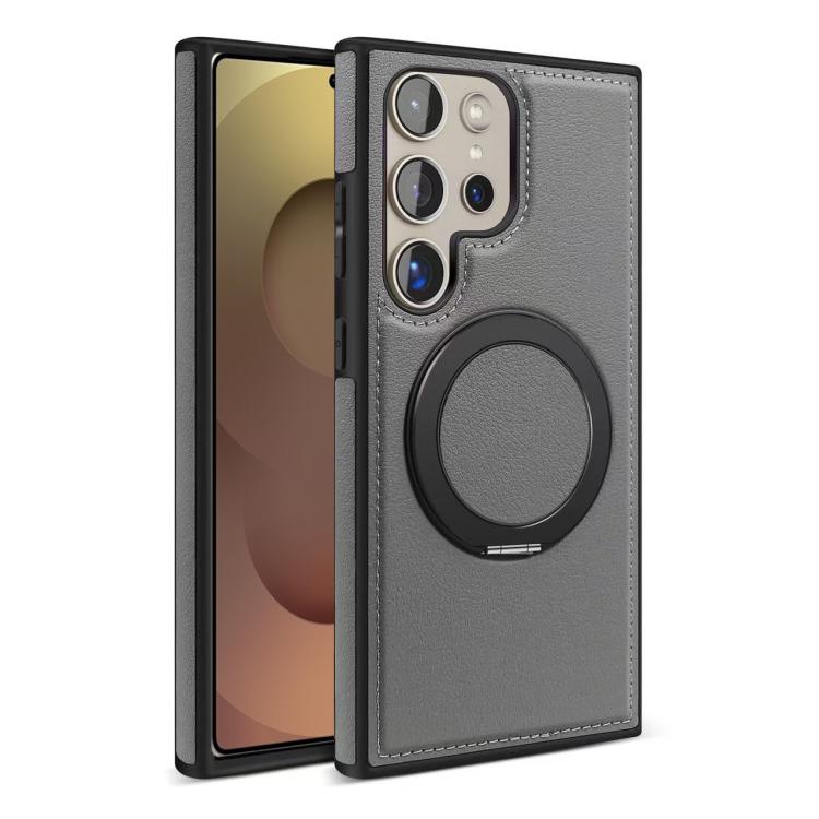 For Samsung Galaxy S25 Ultra 5G Yashi 360 Degree Rotating MagSafe Bracket Phone Case