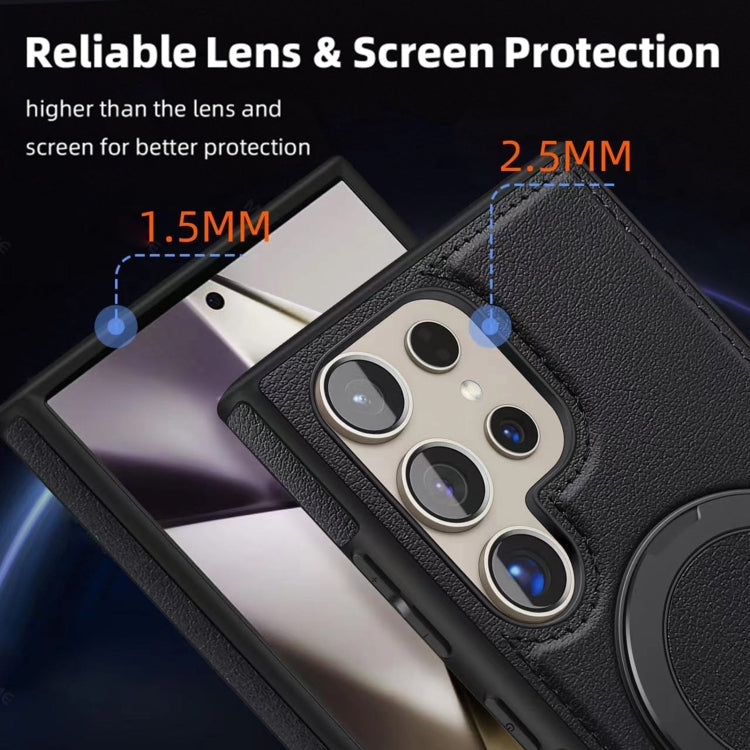 For Samsung Galaxy S25+ 5G Yashi 360 Degree Rotating MagSafe Bracket Phone Case