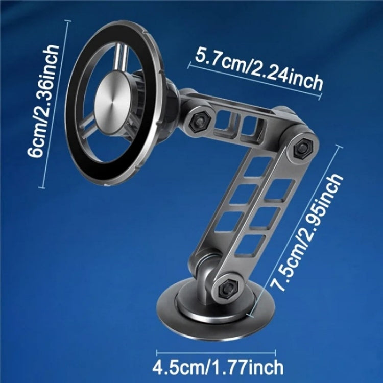 G198 Adjustable Robotic Arm Cellphone Stand Car Dashboard Windshield Magnetic Phone Holder