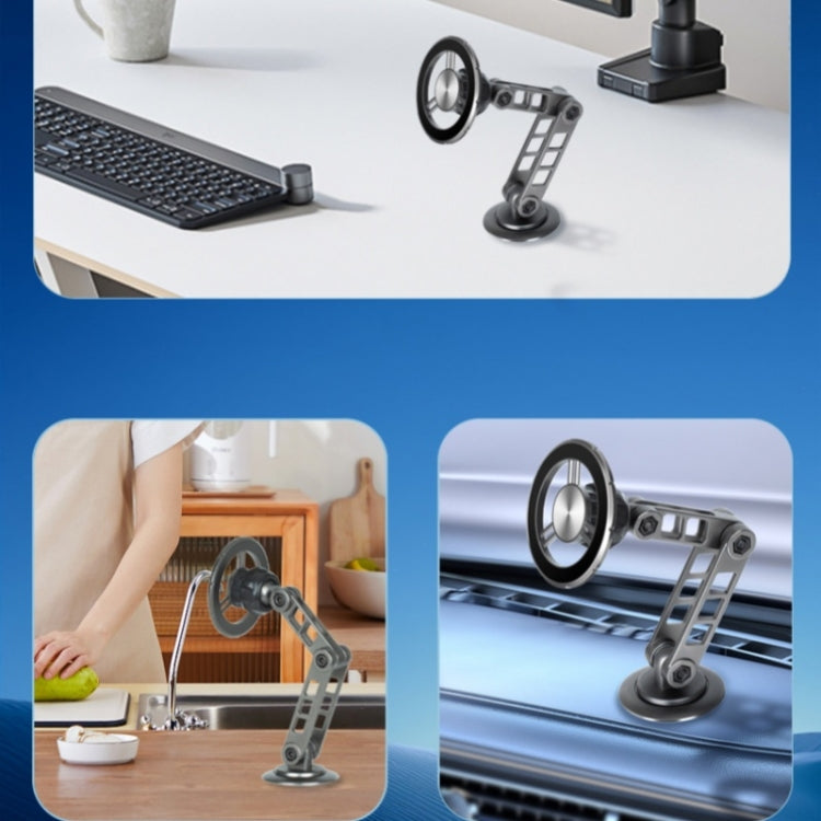 G198 Adjustable Robotic Arm Cellphone Stand Car Dashboard Windshield Magnetic Phone Holder