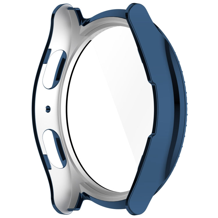 For Samsung Galaxy Watch 7 40mm Single Row Diamond PC + Tempered Film Integrated Watch Protective Case