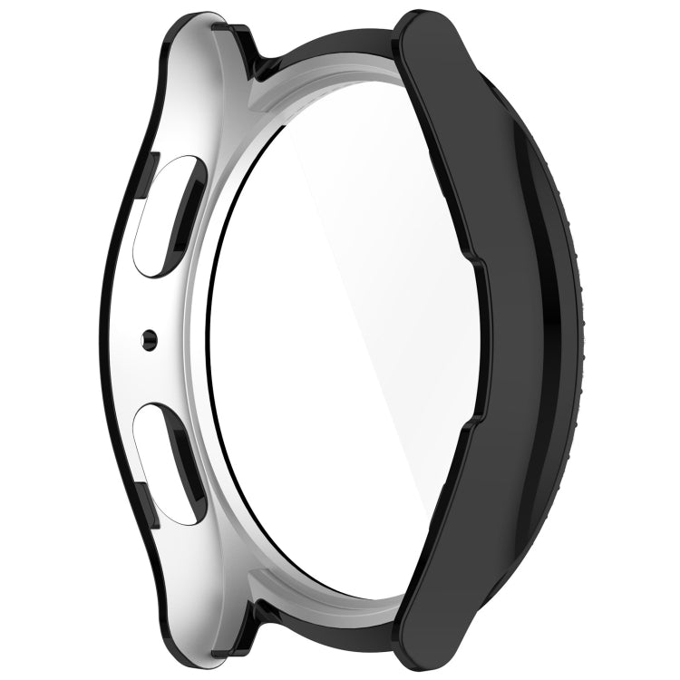 For Samsung Galaxy Watch 7 44mm Single Row Diamond PC + Tempered Film Integrated Watch Protective Case