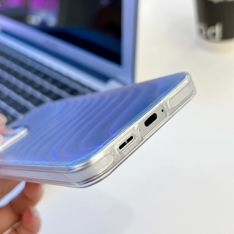 For Samsung Galaxy A55 5G Electroplating Laser Texture TPU Phone Case