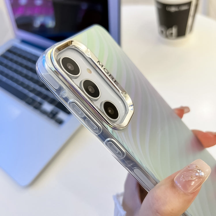 For Samsung Galaxy A55 5G Electroplating Laser Texture TPU Phone Case