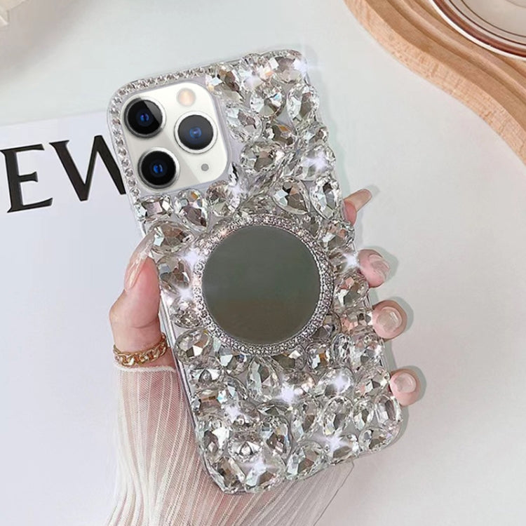 For iPhone 11 Pro Max Mirror Handmade Bling Rhinestone PC Phone Case