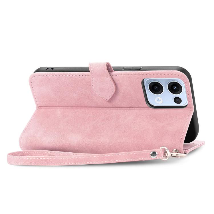For OPPO Reno13 Pro Embossed Flower Zipper Leather Phone Case