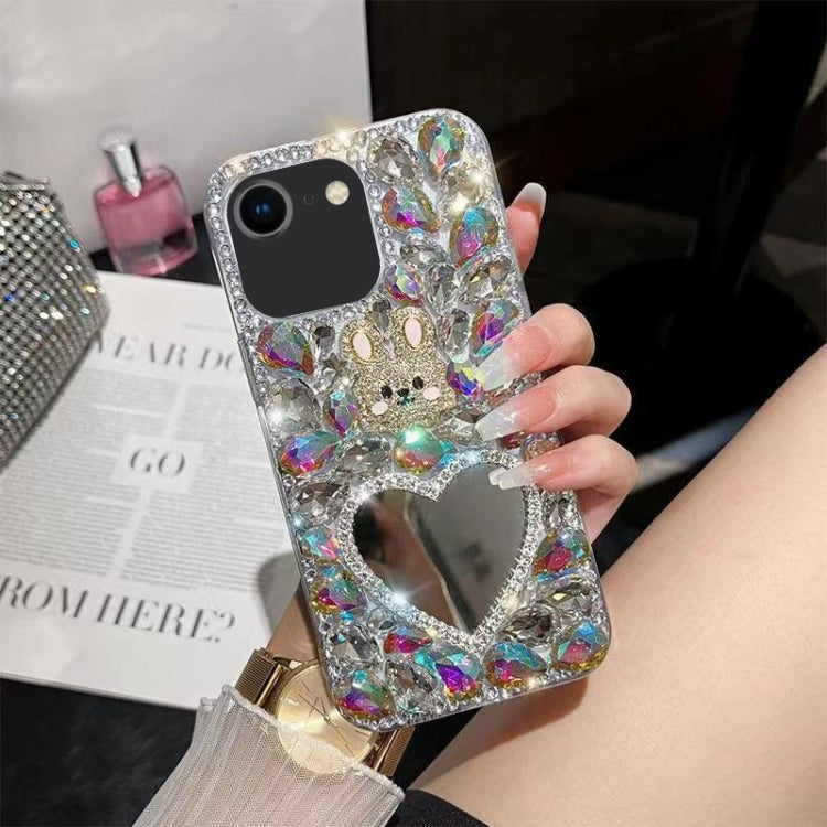For iPhone SE 2022 /  7 / 8  Diamond Mirror Rabbit Handmade PC Phone Case