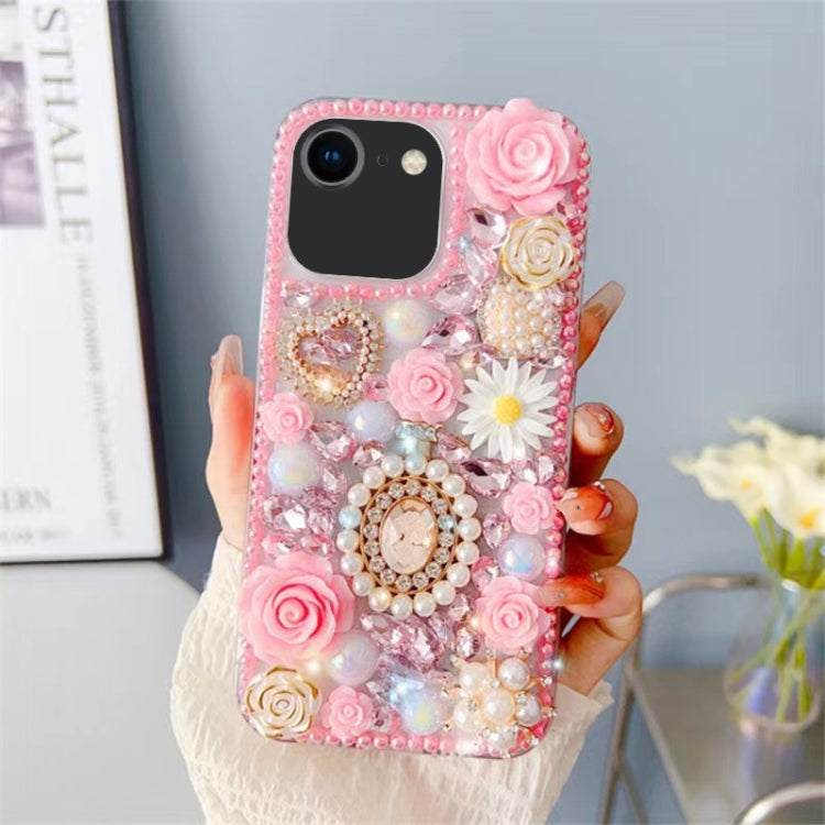 For iPhone 7 / 8  Diamond Inlaid Rose PC Phone Case
