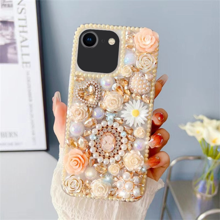 For iPhone 7 / 8  Diamond Inlaid Rose PC Phone Case