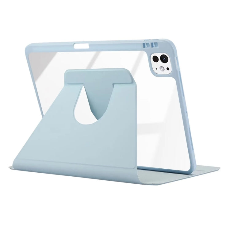 For iPad Pro 11 2025 / 2024 ENKAY 360 Rotation PMMA Leather Smart Tablet Case with Pen Slot