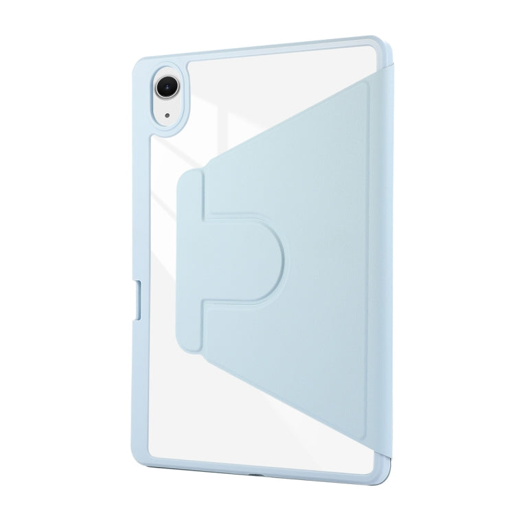For iPad Air 11 2026 / 2025 / 2024 ENKAY 360 Rotation PMMA Leather Smart Tablet Case with Pen Slot