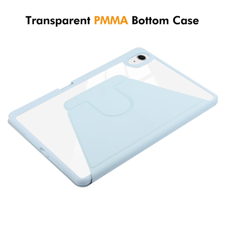For iPad Air 11 2026 / 2025 / 2024 ENKAY 360 Rotation PMMA Leather Smart Tablet Case with Pen Slot