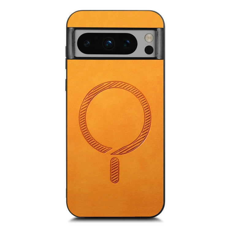 For Google Pixel 9 Pro XL Retro Magsafe Magnetic PU Back Cover Phone Case