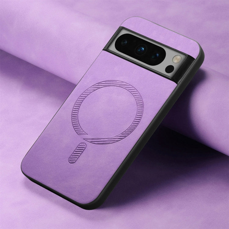 For Google Pixel 9 Pro XL Retro Magsafe Magnetic PU Back Cover Phone Case