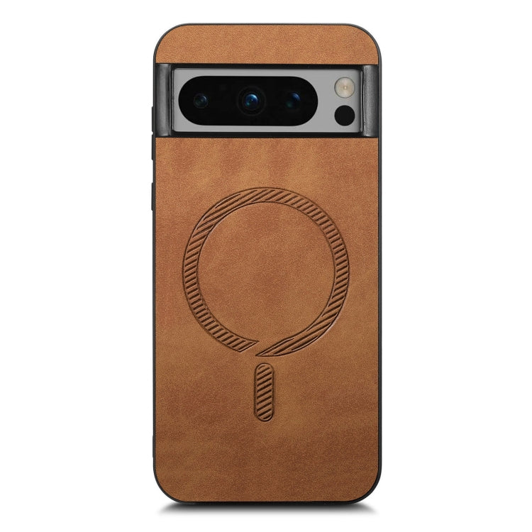 For Google Pixel 9 Pro XL Retro Magsafe Magnetic PU Back Cover Phone Case