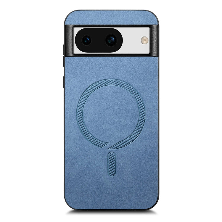 For Google Pixel 8a Retro Magsafe Magnetic PU Back Cover Phone Case
