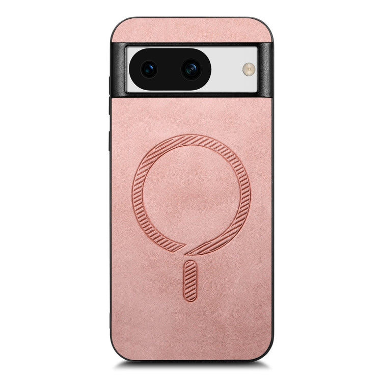 For Google Pixel 8a Retro Magsafe Magnetic PU Back Cover Phone Case