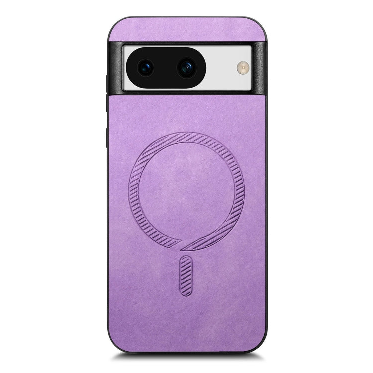 For Google Pixel 8a Retro Magsafe Magnetic PU Back Cover Phone Case