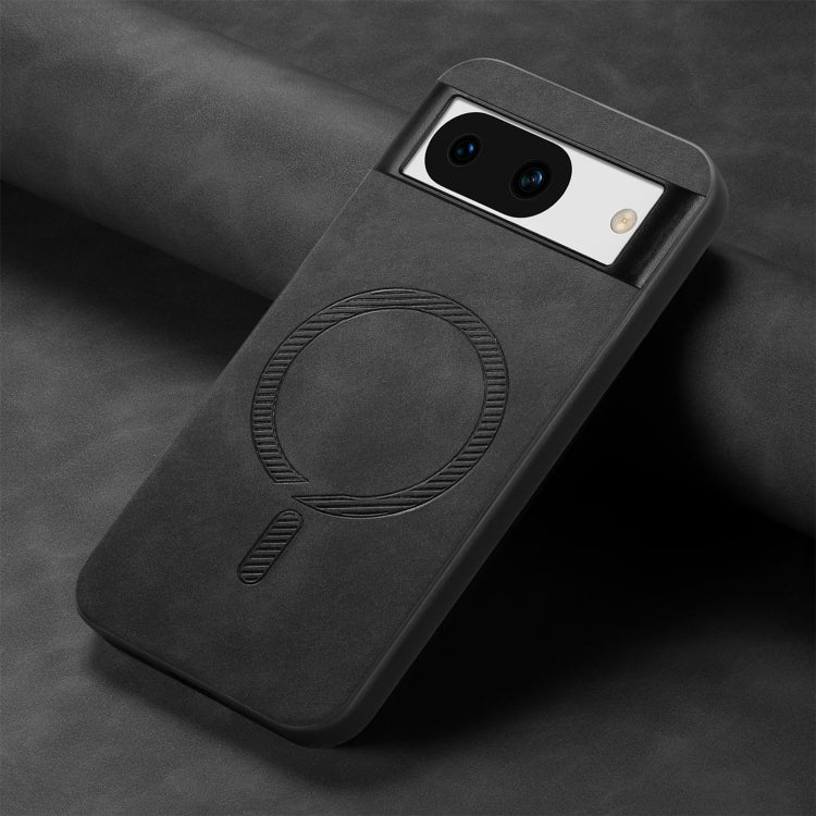 For Google Pixel 8a Retro Magsafe Magnetic PU Back Cover Phone Case