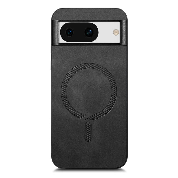 For Google Pixel 8a Retro Magsafe Magnetic PU Back Cover Phone Case