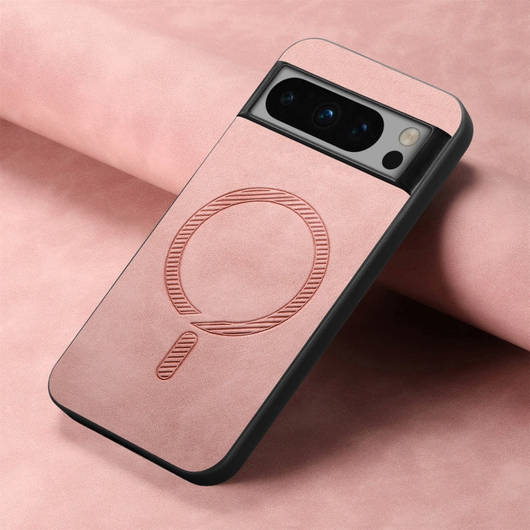 For Google Pixel 8 Pro Retro Magsafe Magnetic PU Back Cover Phone Case