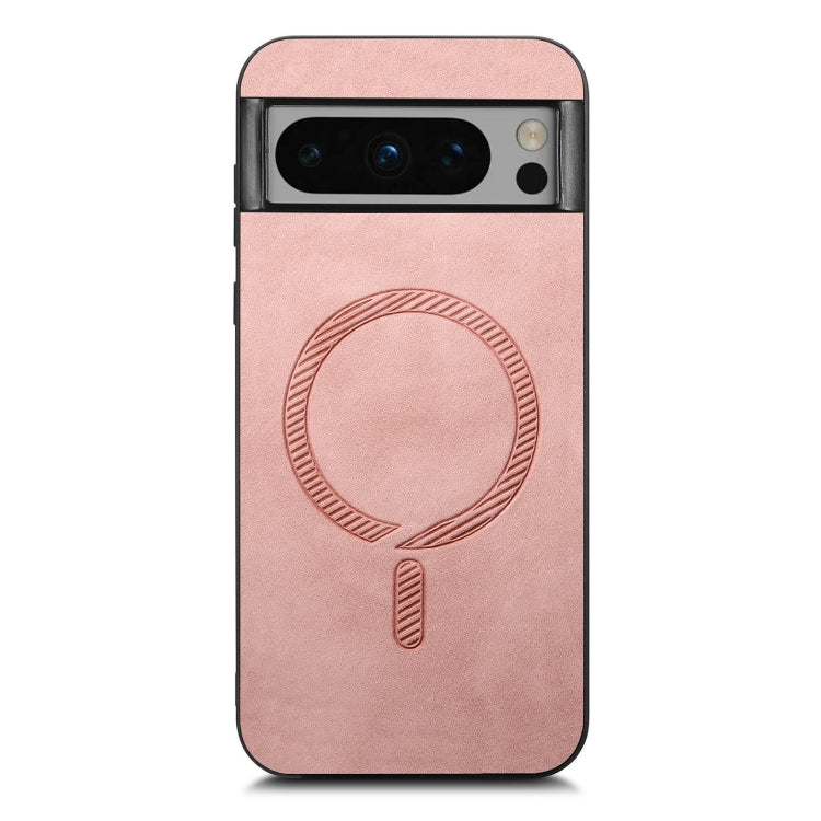 For Google Pixel 8 Pro Retro Magsafe Magnetic PU Back Cover Phone Case