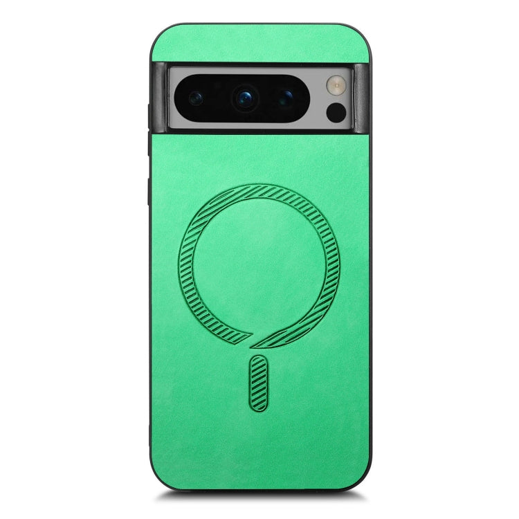 For Google Pixel 8 Pro Retro Magsafe Magnetic PU Back Cover Phone Case