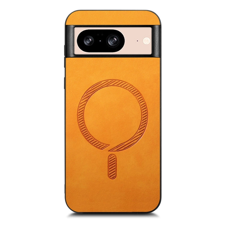 For Google Pixel 8 Retro Magsafe Magnetic PU Back Cover Phone Case