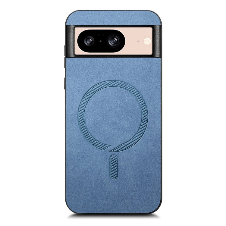 For Google Pixel 8 Retro Magsafe Magnetic PU Back Cover Phone Case