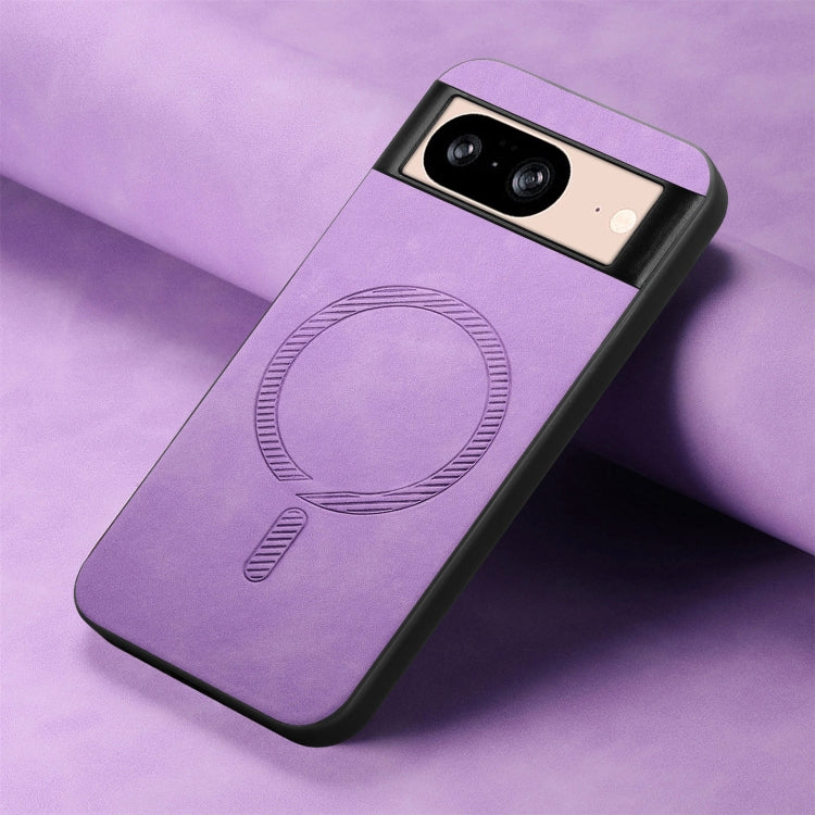 For Google Pixel 8 Retro Magsafe Magnetic PU Back Cover Phone Case