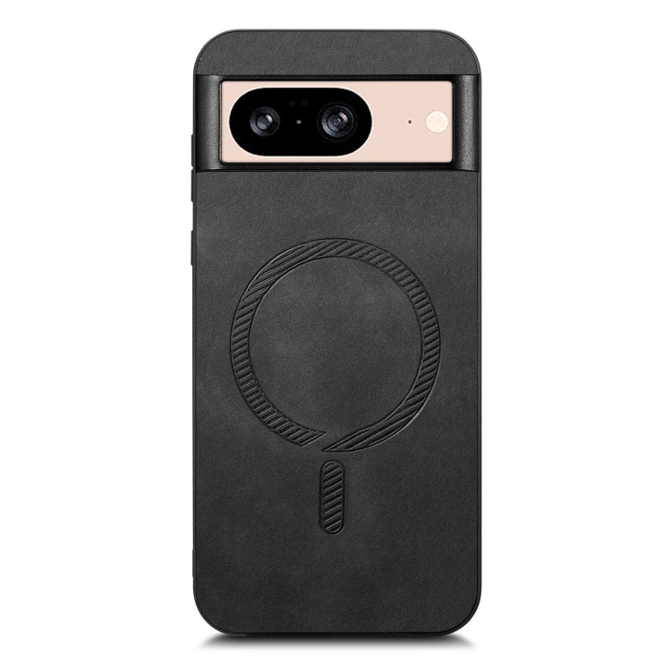 For Google Pixel 8 Retro Magsafe Magnetic PU Back Cover Phone Case