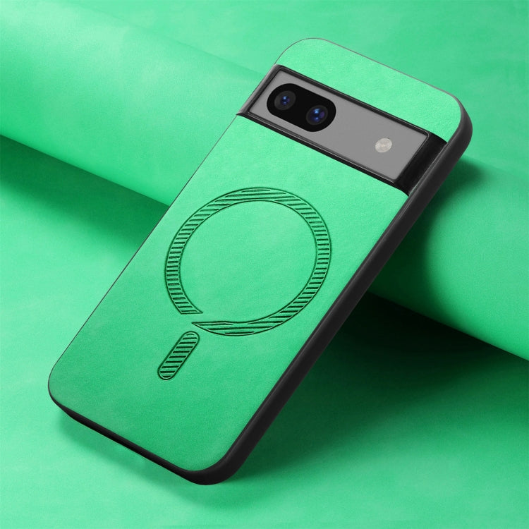For Google Pixel 7a Retro Magsafe Magnetic PU Back Cover Phone Case