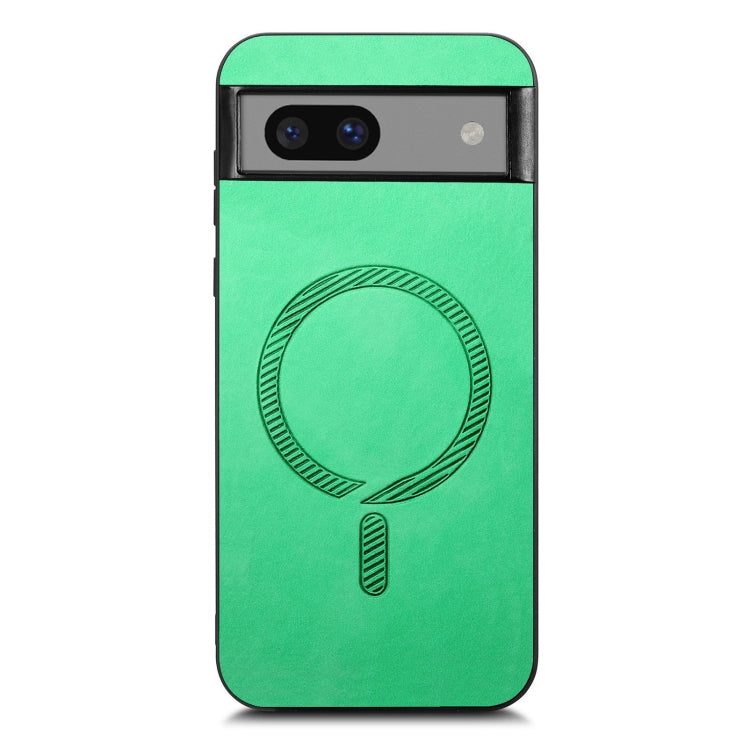 For Google Pixel 7a Retro Magsafe Magnetic PU Back Cover Phone Case