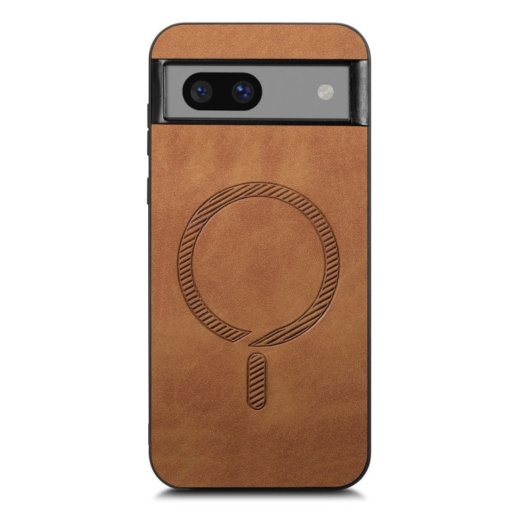 For Google Pixel 7a Retro Magsafe Magnetic PU Back Cover Phone Case