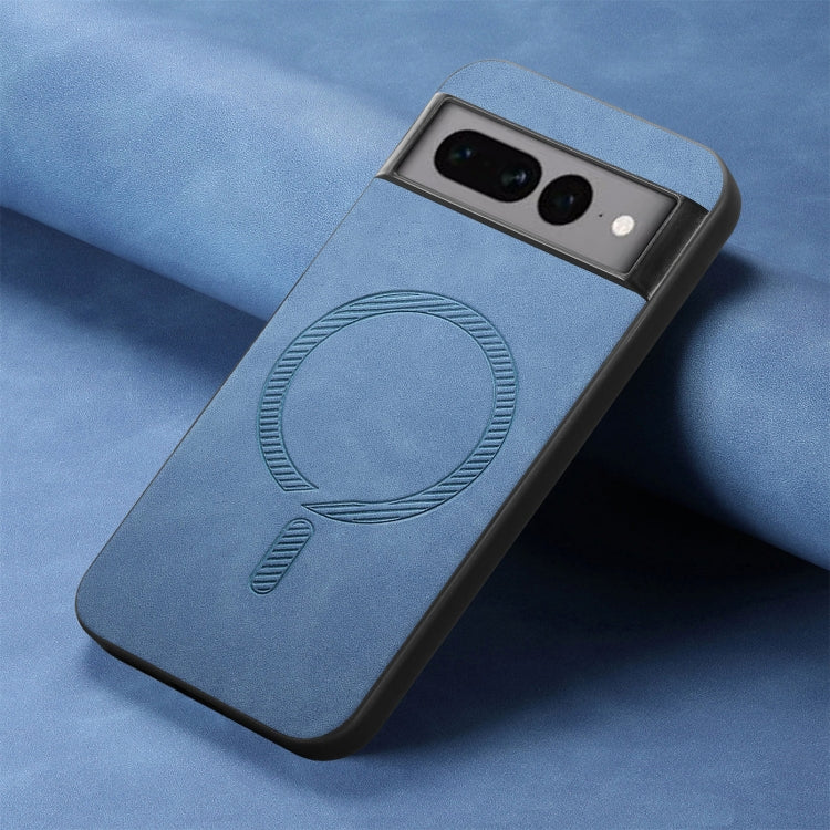For Google Pixel 7 Pro Retro Magsafe Magnetic PU Back Cover Phone Case