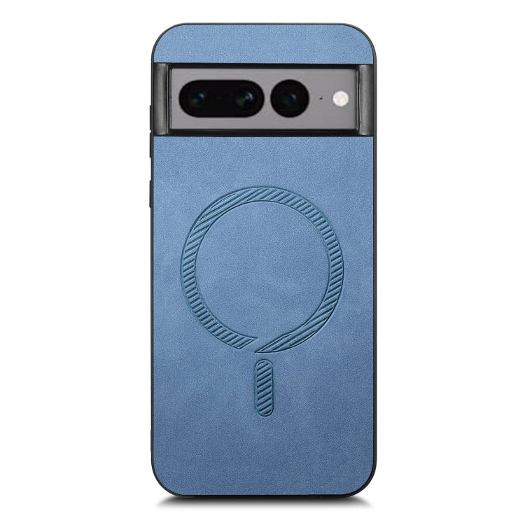 For Google Pixel 7 Pro Retro Magsafe Magnetic PU Back Cover Phone Case
