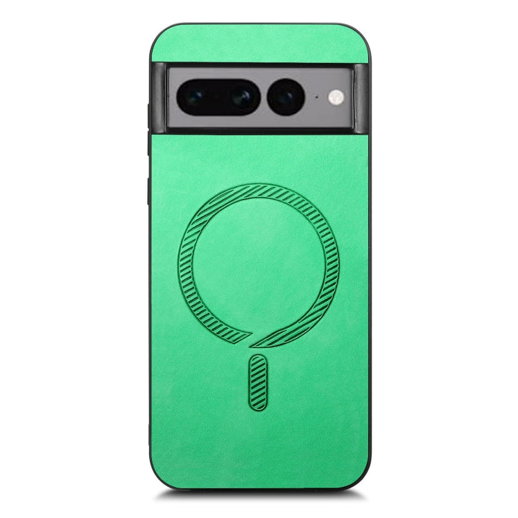 For Google Pixel 7 Pro Retro Magsafe Magnetic PU Back Cover Phone Case