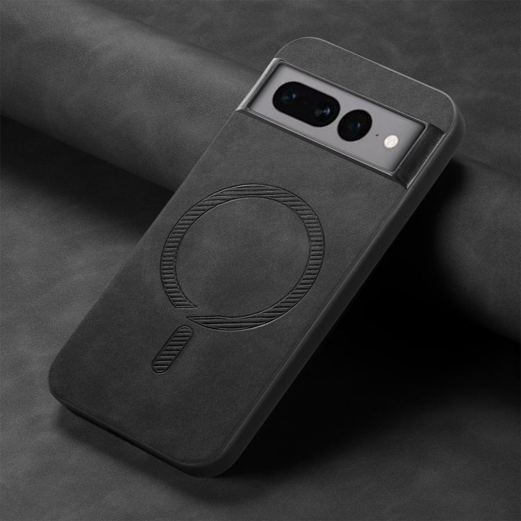 For Google Pixel 7 Pro Retro Magsafe Magnetic PU Back Cover Phone Case