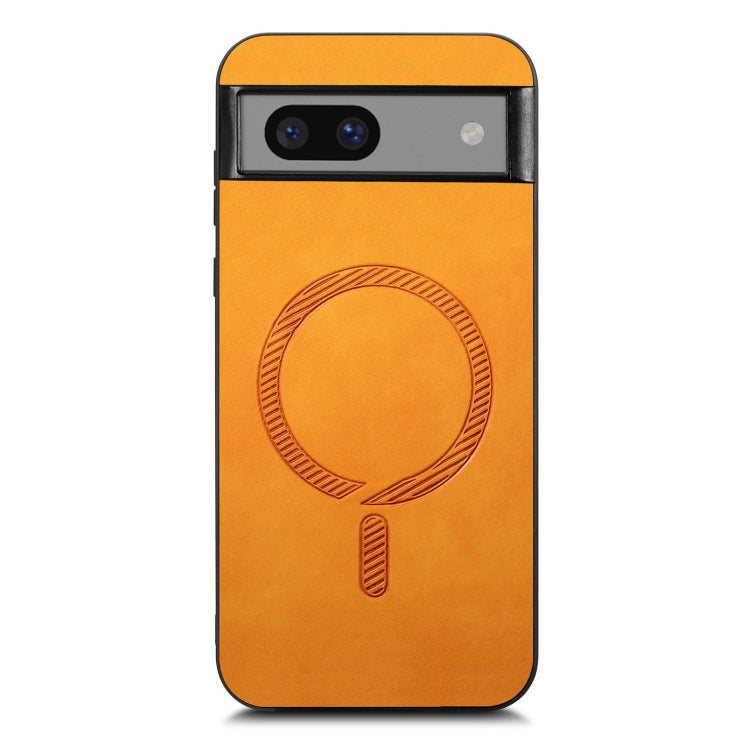 For Google Pixel 7 Retro Magsafe Magnetic PU Back Cover Phone Case