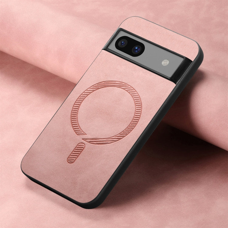 For Google Pixel 7 Retro Magsafe Magnetic PU Back Cover Phone Case