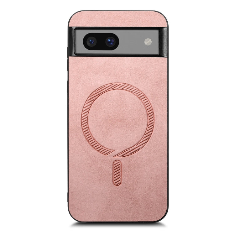 For Google Pixel 7 Retro Magsafe Magnetic PU Back Cover Phone Case