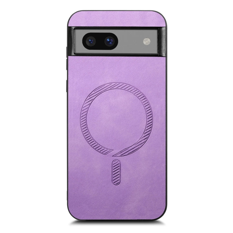 For Google Pixel 7 Retro Magsafe Magnetic PU Back Cover Phone Case