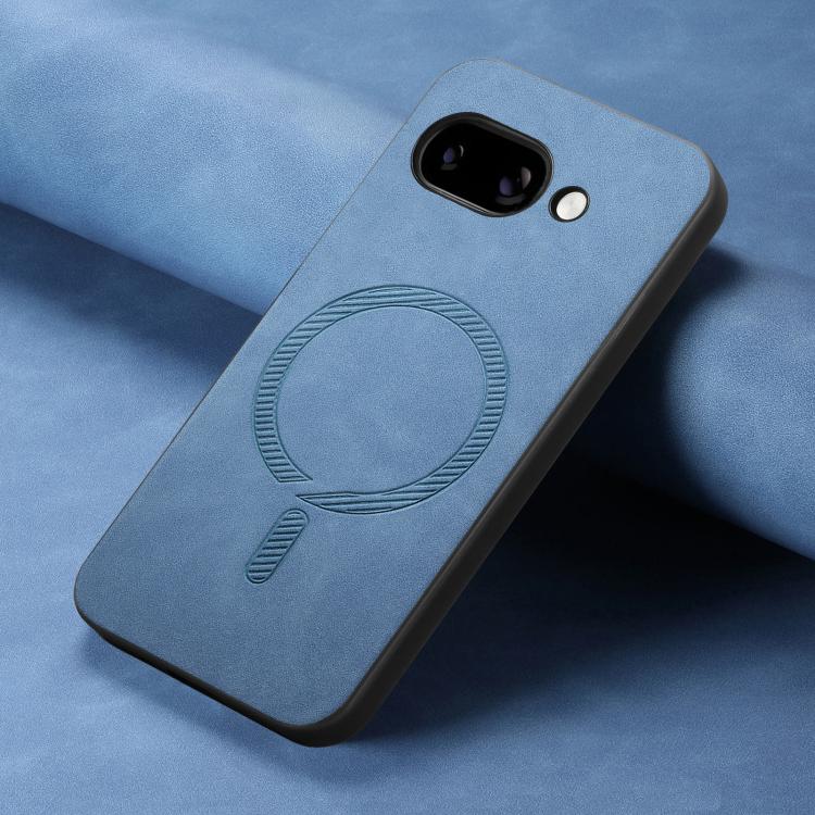 For Google Pixel 9a Retro Magsafe Magnetic PU Back Cover Phone Case