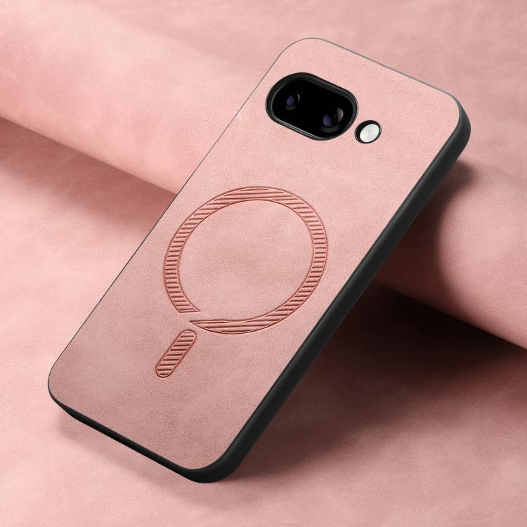 For Google Pixel 9a Retro Magsafe Magnetic PU Back Cover Phone Case