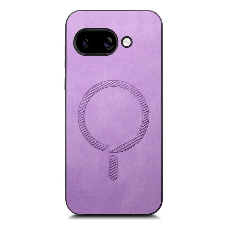 For Google Pixel 9a Retro Magsafe Magnetic PU Back Cover Phone Case
