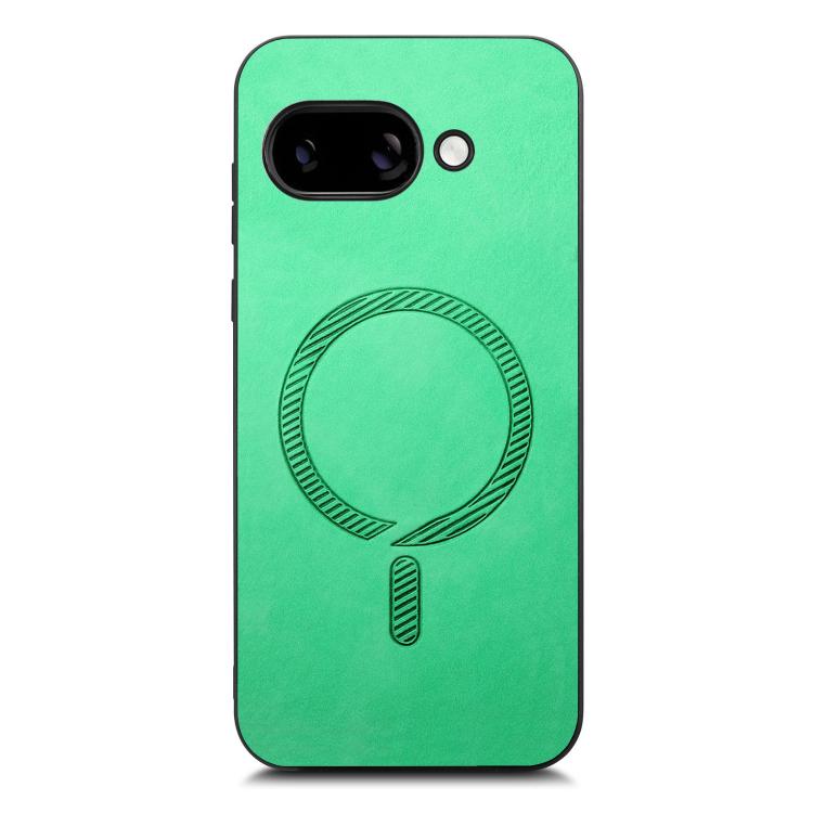 For Google Pixel 9a Retro Magsafe Magnetic PU Back Cover Phone Case
