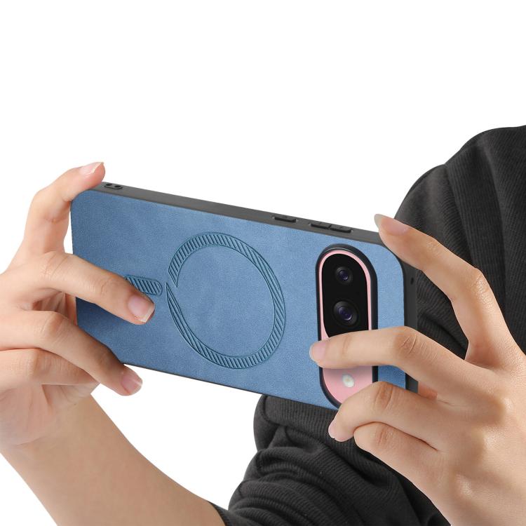 For Google Pixel 10 Retro Magsafe Magnetic PU Back Cover Phone Case