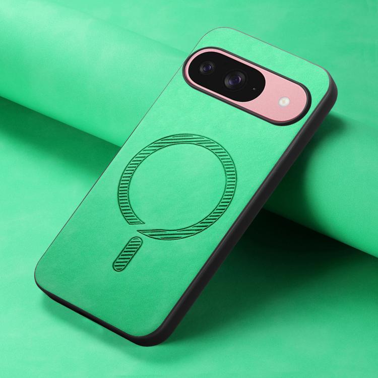 For Google Pixel 10 Retro Magsafe Magnetic PU Back Cover Phone Case